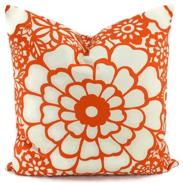 Orange Throw Pillow Etsy