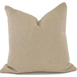 Bardot Lumbar Pillow Cover in Burlap