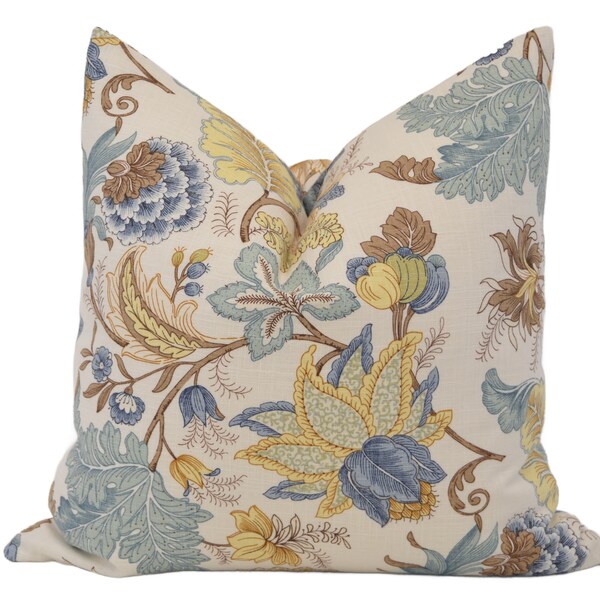 Gold Green and Blue Pillow Covers Etsy