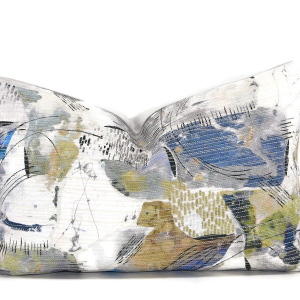 Blue Toss Pillows Etsy