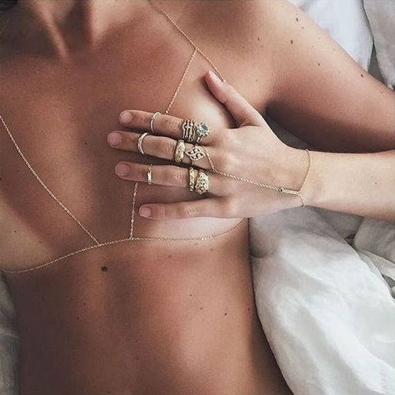 body chain bralette