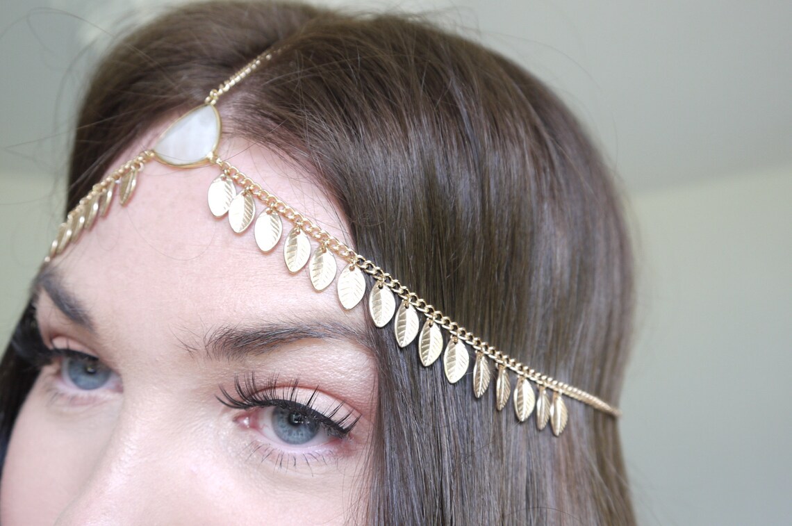 rose quartz headpiece