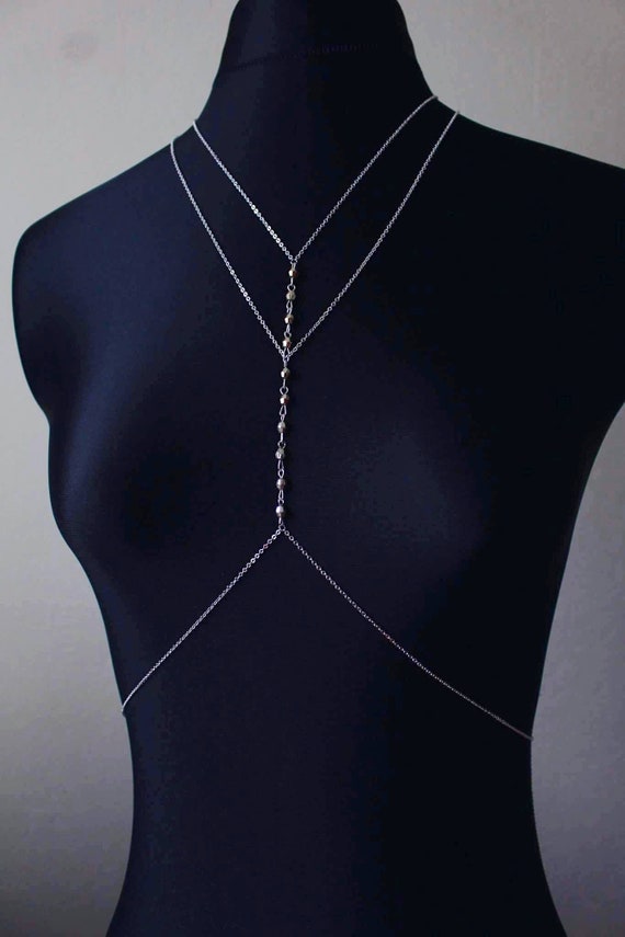 chain harness bralette
