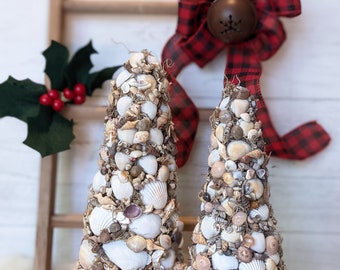 Handmade Seashell Tree | Rustic Coastal Tree | Coastal Tree | Coastal Holiday Decor | Shell Tree | Coastal Wedding | Coastal Wedding Decor