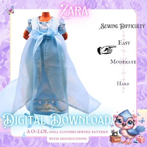 Regency-Inspired &#39;Zara&#39; Dress Sewing Pattern, A Bilingual Digital Download