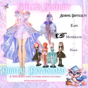 Stellar Serenity Doll Clothes Set PDF Instructions and Pattern