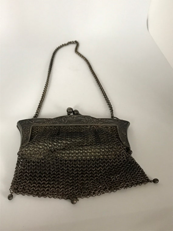Charming Old German Silver Mesh Purse | Salt River Collectibles