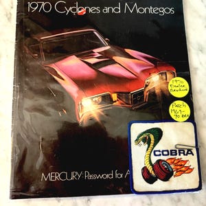 Original dealer brochure Cobra Jet Cyclone Cobra Patch