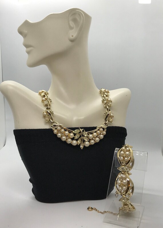 Vintage Necklace Vintage Bracelet Pearl necklace