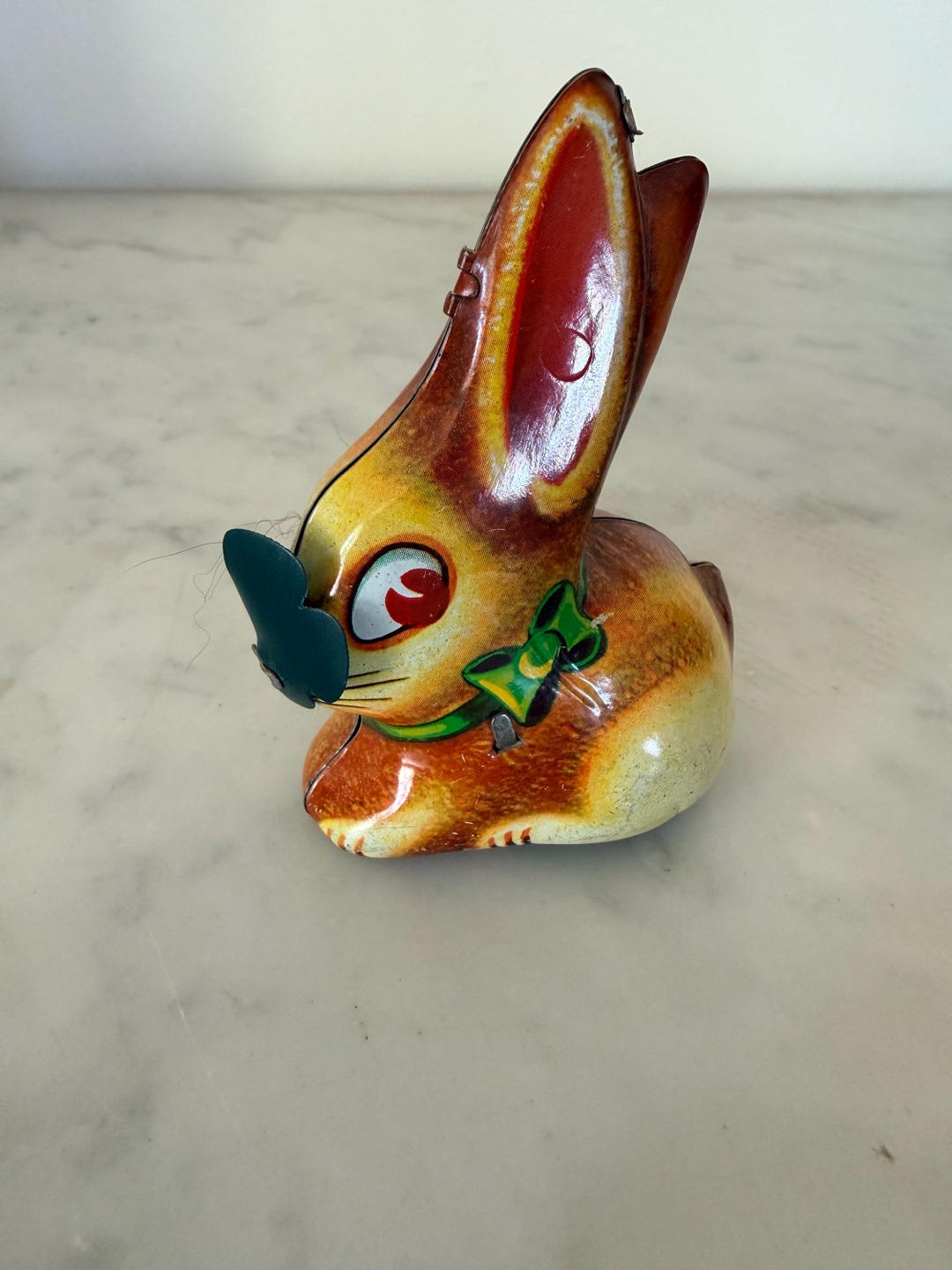 Vintage Tin Toy Rabbit - Etsy