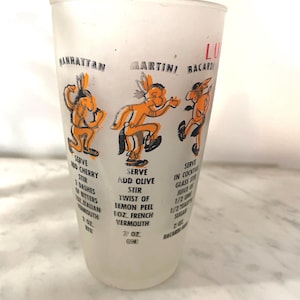 Shaker per cocktail in vetro vintage Luray
