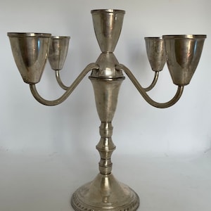 Vintage Sterling Silver Candelabra