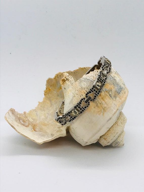 Vintage Rhinestone Bracelet - image 1