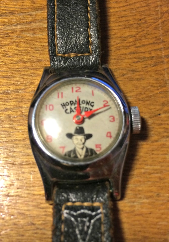 Hopalong Cassidy Us Time Wristwatch Vintage 1950 Etsy