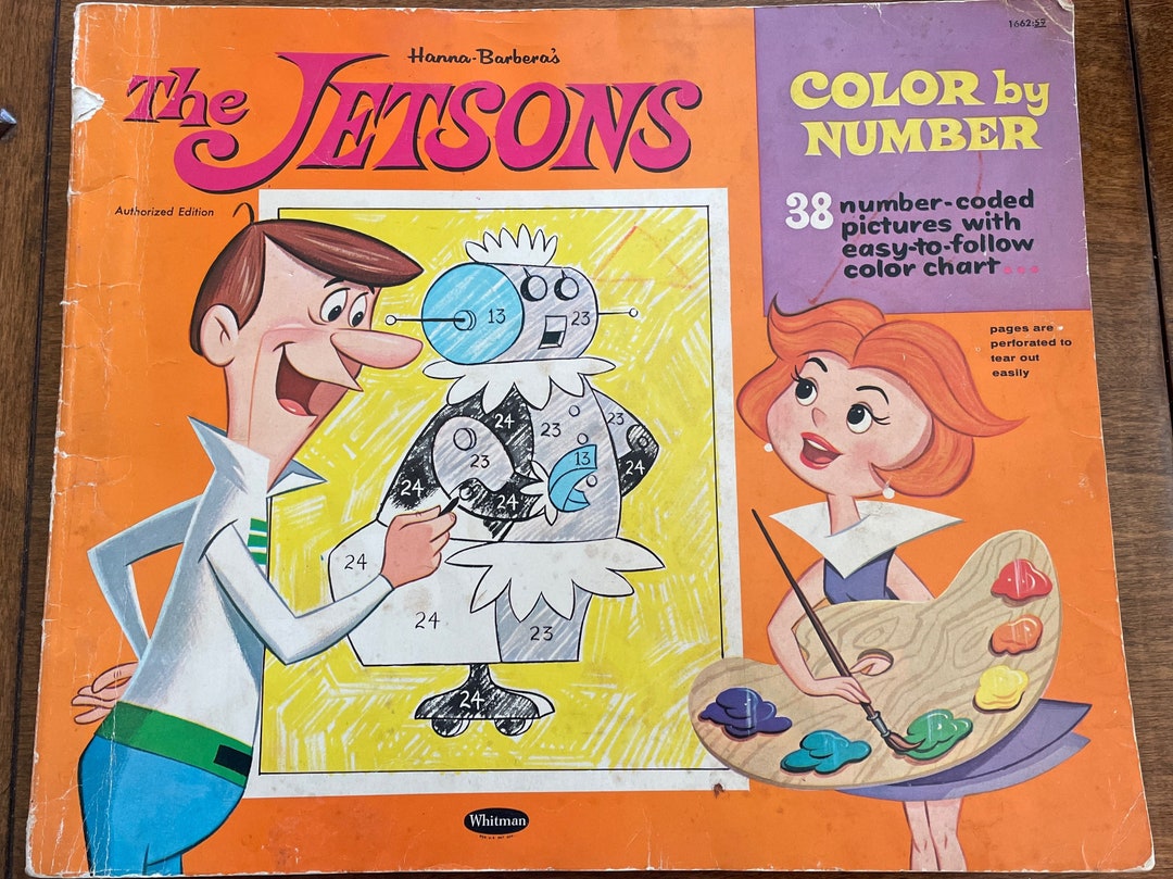 Vintage the Jetsons Color by Number Coloring Book Etsy