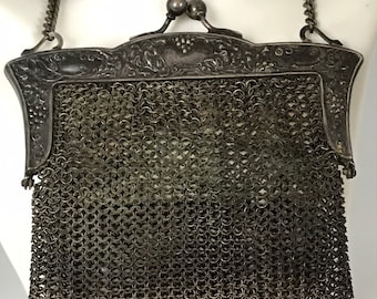 Vintage German Silver Purse