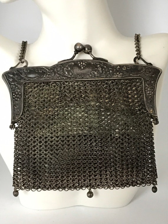 Antique German Silver Mesh Purse 7.1 Ounces Approximately - Etsy in 2023 |  Mesh purse, Purses, Victorian purses