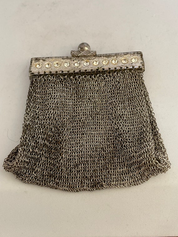 Vintage Silver Coin Purse US Zone Germany 1940s Me