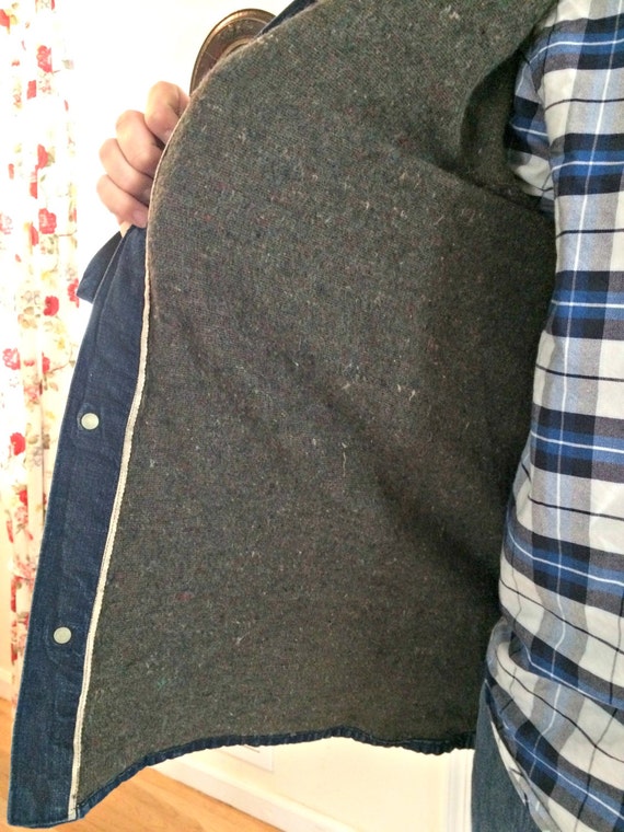 Vintage Denim Jacket Rheingold Beer NYC Delivery Driv… Gem