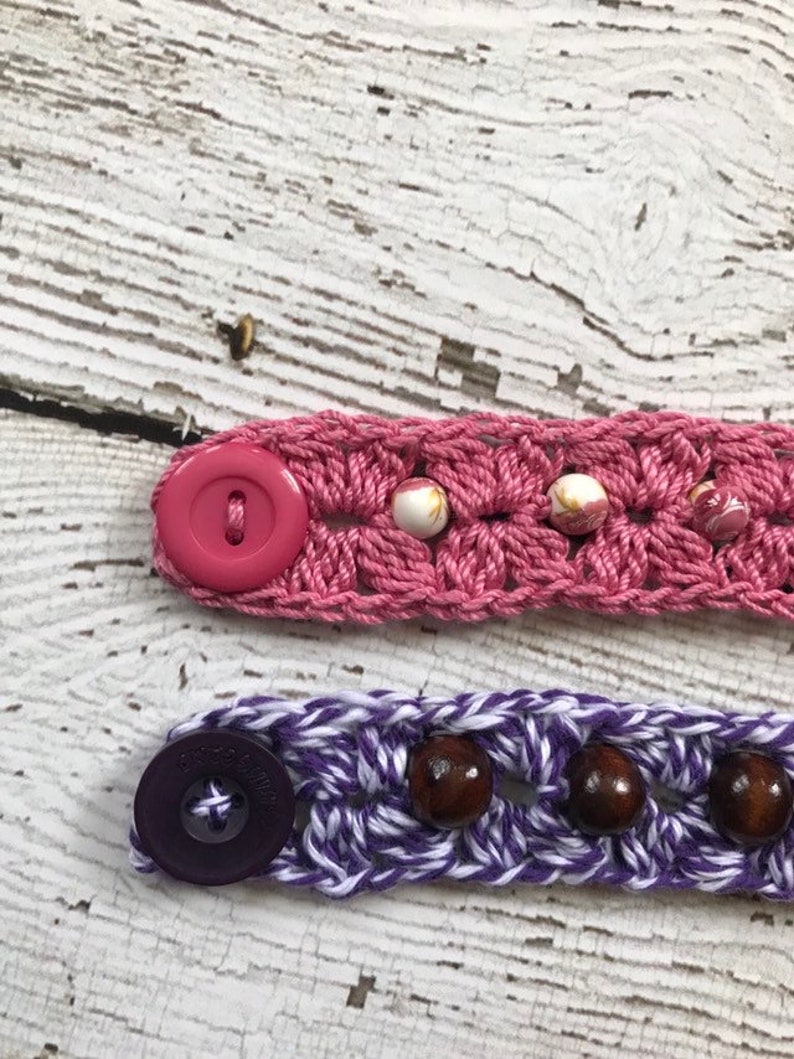 Kid/'s Crochet bracelet READY TO SHIP
