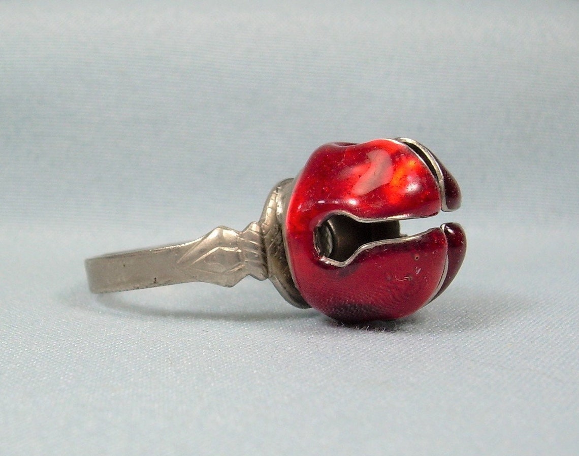 JINGLE BELL Ring Adjustable Size-vintage Silver Tone Metal & | Etsy