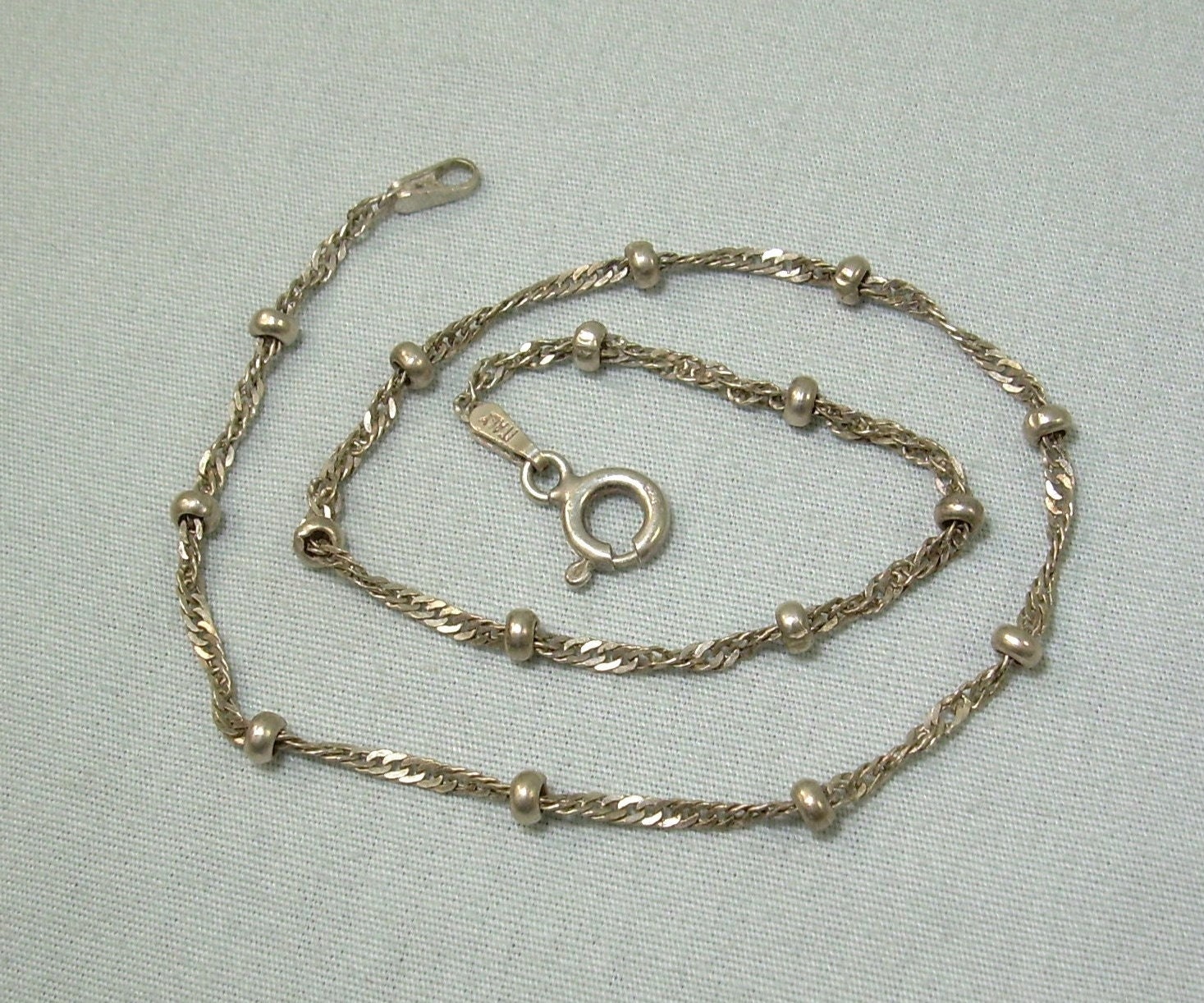 Bracciale Argento Sterling 925 Rodiato Anallergico Sfera Da 4mm Con - Foto 3