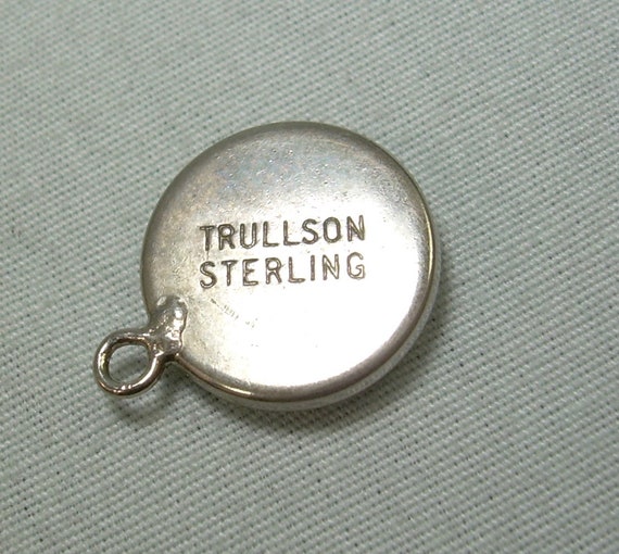 STERLING DUTCH HEX Bubble Charm Pendant-Vintage 9… - image 6