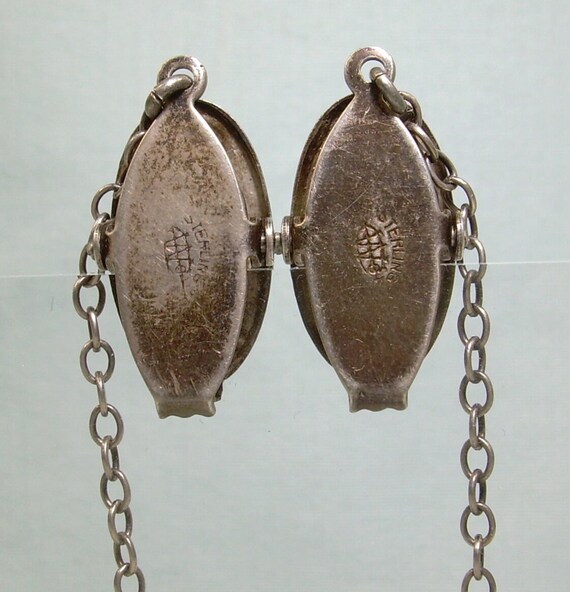 STERLING MARY Had A Little Lamb Chained Bib Clips… - image 5