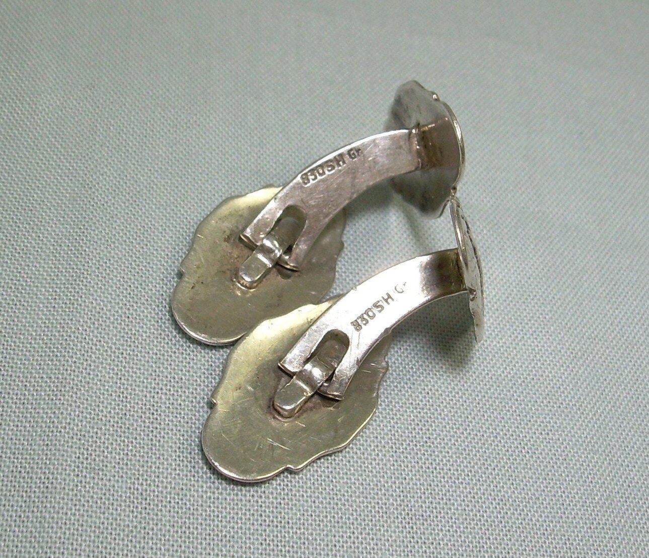 830 シルバー スカンジナビア カフスボタン カフスリンクス