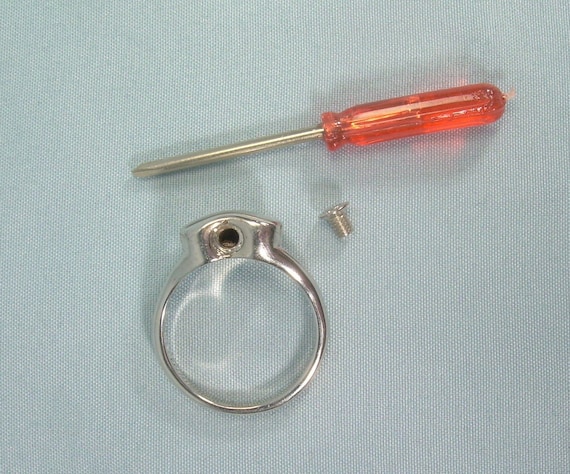 HEART ASH URN Locket Ring Size 10-Vintage Tarnish… - image 5