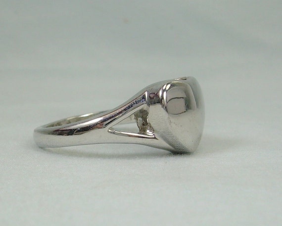HEART ASH URN Locket Ring Size 10-Vintage Tarnish… - image 7