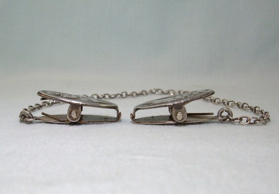 STERLING MARY Had A Little Lamb Chained Bib Clips… - image 6