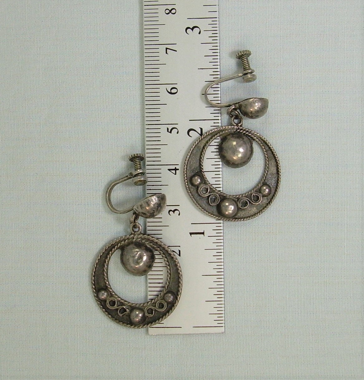 [haesool] 925Silver☆GME01 Earrings 1-1/2
