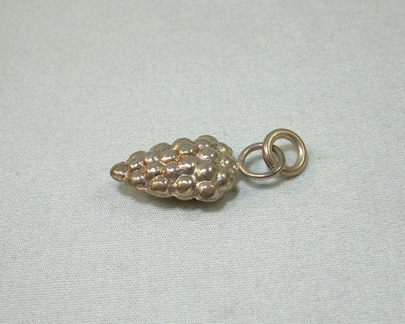 STERLING GRAPES Cluster Charm Pendant-Vintage 925… - image 4