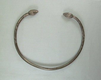 STERLING JAMAICA Cuff Bangle Bracelet-vintage 925 Silver