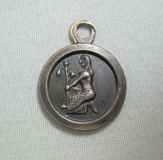 STERLING VIRGO The Virgin Maiden Charm Pendant-Vi… - image 1