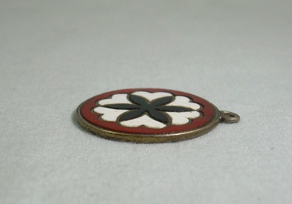 STERLING DUTCH HEX Charm Pendant-Vintage 925 Silv… - image 5