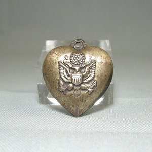 WWII期 US Navy イーグル紋章 925 シルバー ヴィンテージ ミリタ Vintage WWII US Navy Officer Pin Eagle Anchor 925 Sterling