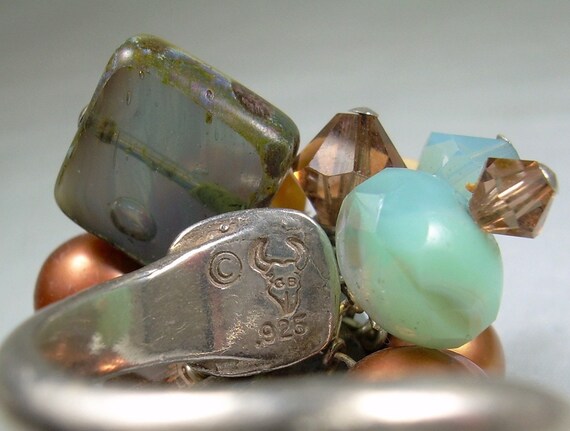 13.3g STERLING CHA CHA Wrap Bypass Ring-Vintage 9… - image 5