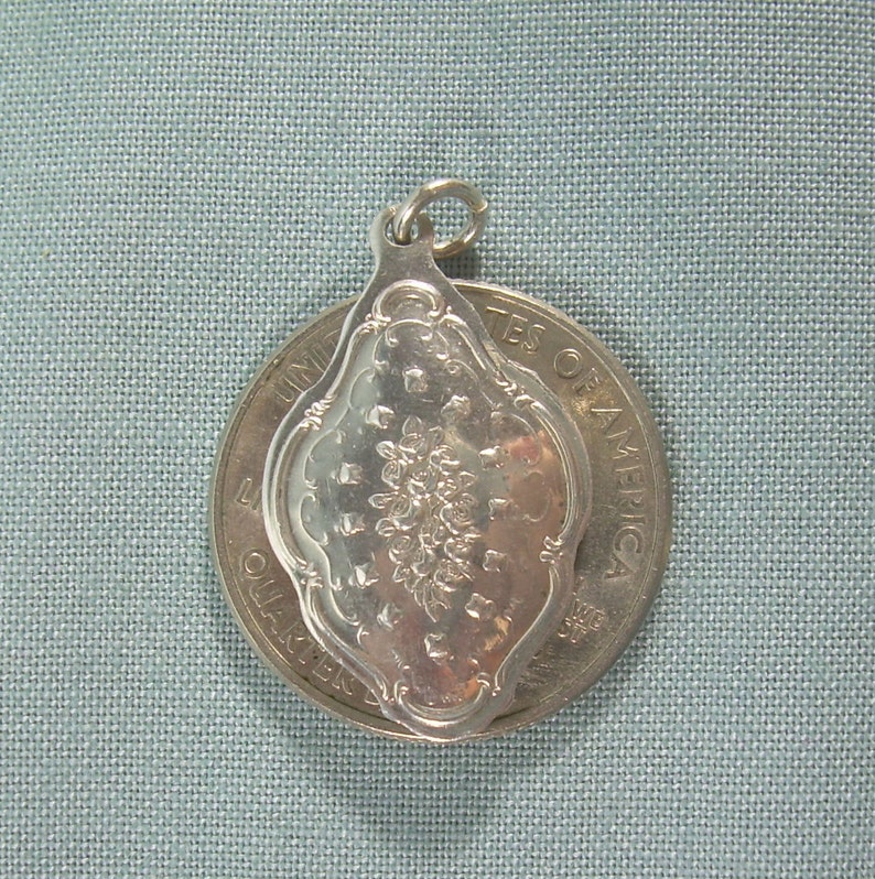 12th In Series 1982 Towle Twelve Drummers Charm Pendant-Vintage Sterling Silver-12 Days Christmas-Mini Miniature Ornament-Twelfth-2076