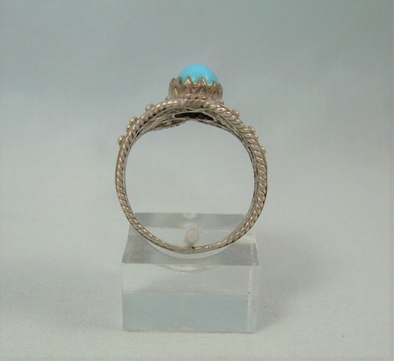 STERLING ITALIAN ETRUSCAN Filigree Band Ring-Vint… - image 6