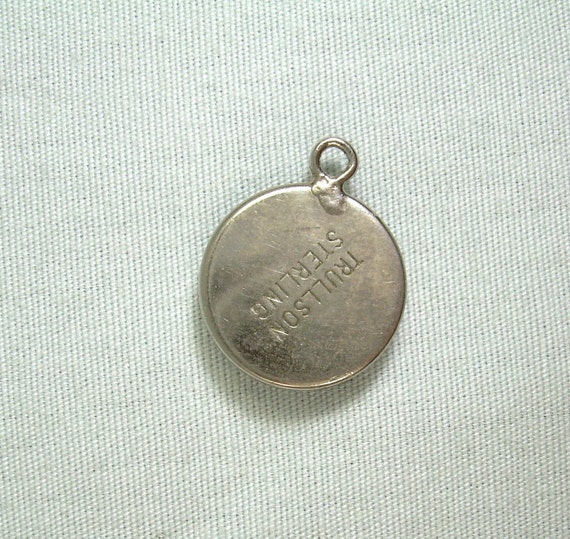 STERLING DUTCH HEX Bubble Charm Pendant-Vintage 9… - image 2