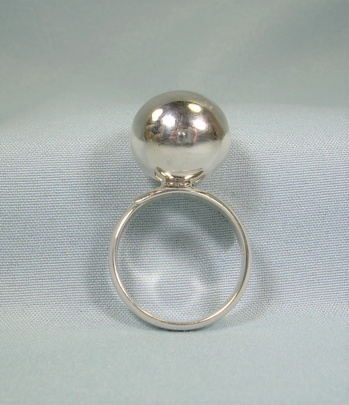 STERLING HARMONY BELL Chime Ring Band Adjusts-vintage 925 STERLING HARMONY BELL Chime Ring Band Adjusts-vintage 925
