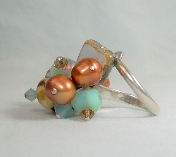 13.3g STERLING CHA CHA Wrap Bypass Ring-Vintage 9… - image 2