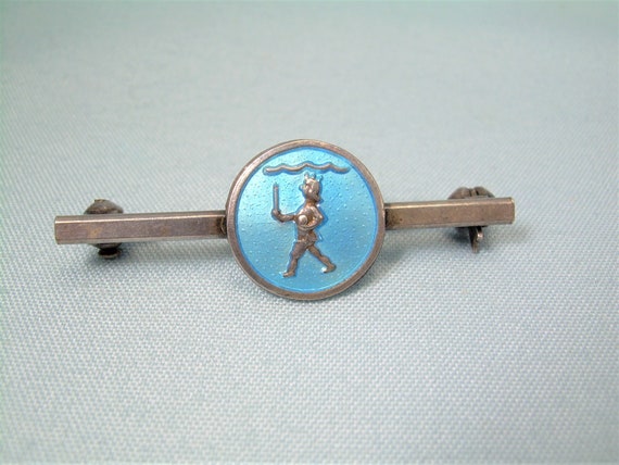 STERLING MEKA DENMARK Fairytale Pin Brooch-Vintage