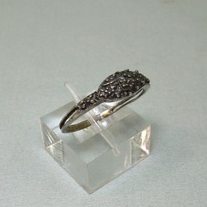 STERLING BALI Ouroboros Ring Sz 8-1/4 Vintage 925 Silver-Thailand Trinidad Ethnic Serpent Circle Snake Of Infinity-Ornate Thin Band Balls