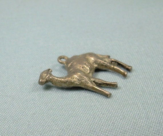 800 SILVER ARABIAN CAMEL Charm Pendant-Vintage Ar… - image 3