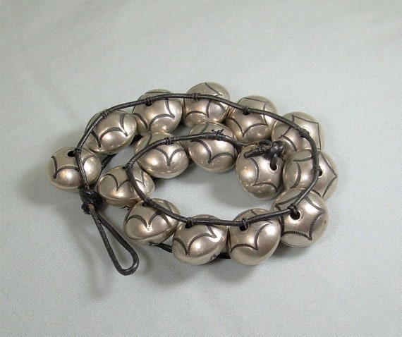 STERLING NATIVE BEADS Bracelet-Vintage 925 Silver… - image 5