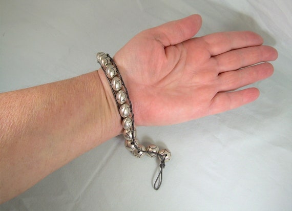 STERLING NATIVE BEADS Bracelet-Vintage 925 Silver… - image 8