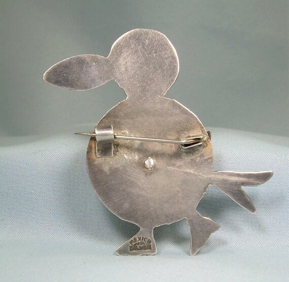 メキシコシルバー　鳥ブローチ　ヴィンテージブローチ　925刻印 メキシコシルバー 鳥ブローチ ヴィンテージブローチ 925刻印